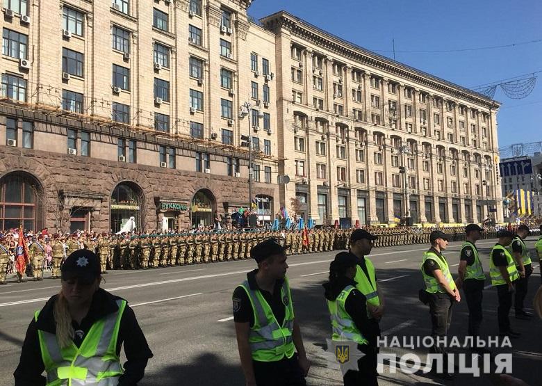 День независимости: полиция не зафиксировала грубых нарушений во время парада в Киеве